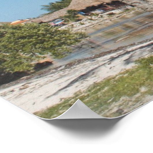 Kreuzfahrtschiffe in Costa Maya Poster (Ecke)