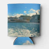 Kreuzfahrtschiffe in der Karibik Dosenkühler (Vorderseite)