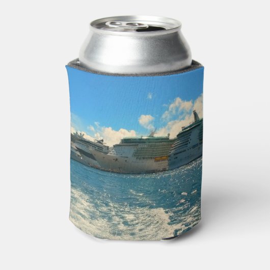 Kreuzfahrtschiffe in der Karibik Dosenkühler (Kanne Rückseite)