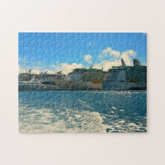Kreuzfahrtschiffe in St. Martin/St. Maarten Puzzle (Horizontal)