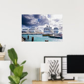 Kreuzfahrtschiffe Poster (Heimbüro)