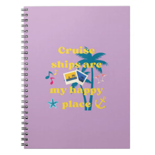 Kreuzfahrtschiffe sind mein glücklicher Ort Notizblock