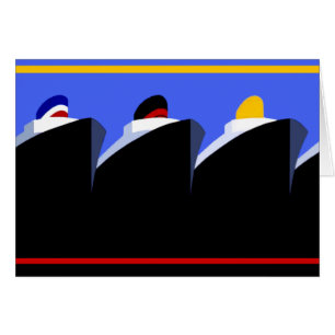 Kreuzfahrtschiffe Vintage Poster Ocean Liner