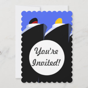 Kreuzfahrtschiffe Vintage Poster Ocean Liner Einladung