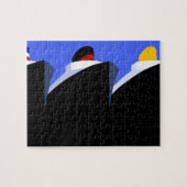 Kreuzfahrtschiffe Vintage Poster Ocean Liner Puzzle (Horizontal)
