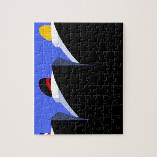 Kreuzfahrtschiffe Vintage Poster Ocean Liner Puzzle (Vertikal)