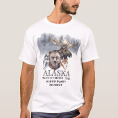 Kreuzfahrtschiffe von Alaska T-Shirt (Vorderseite)