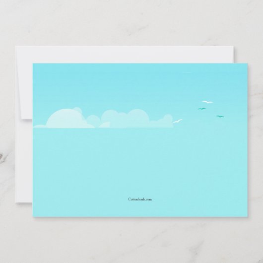 Kreuzfahrtschifffahrt Einladung (Rückseite)