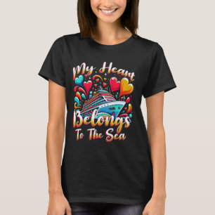 Kreuzfahrtschifffahrt mein Herz gehört zu T-Shirt