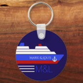 Kreuzfahrtschifffahrt personalisiert schlüsselanhänger (Vorderseite)