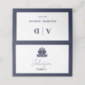 Kreuzfahrtschifffahrt Platzkarte (Außenseite Aufgefaltet)