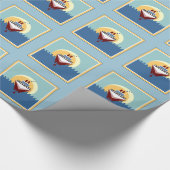 Kreuzfahrtschiffpapier Geschenkpapier (Ecke)