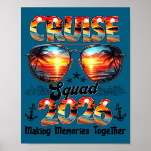 Kreuzfahrtsteam 2026 Sommerferien passende Familie Poster