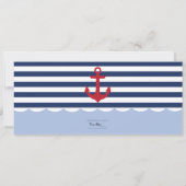 Kreuzfahrtthema-Boarding-Durchlaufeinladung für YW Einladung (Rückseite)