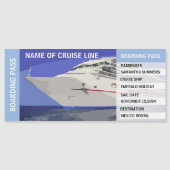 Kreuzfahrttüren Boarding Pass Personalisiert Magnetkarte (Vorderseite)