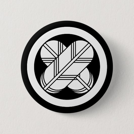 Kreuzfedern im Kreis Button (Vorderseite)