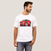 Kreuzfeuer-Rot-Auto T-Shirt (Vorne ganz)