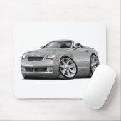 Kreuzfeuer-silbernes Kabriolett Mousepad (Mit Mouse)