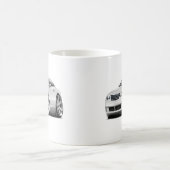 Kreuzfeuer-Weiß-Auto Kaffeetasse (Mittel)