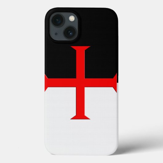 Kreuzflagge der mittelalterlichen Ritter Templar Case-Mate iPhone Hülle (Rückseite)