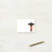 Kreuzflagge Post-it Klebezettel (Auf Schreibtisch)