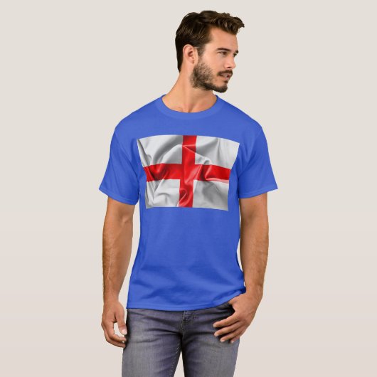 Kreuzflagge St. Georges T-Shirt (Vorne ganz)