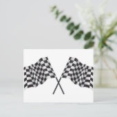 Kreuzflaggen Postkarte (Stehend Vorderseite)