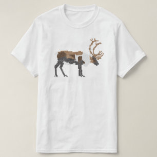 Kreuzgesteppter Rentier - Ristipistoporo T-Shirt