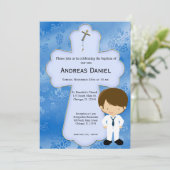 Kreuzheiliger Kommunion Einladung (Stehend Vorderseite)