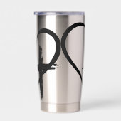 Kreuzherz-Symbol Thermobecher (Rechts)