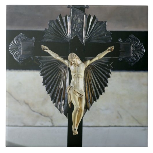 Kreuzigung, 17. Jahrhundert (Elfenbein) Fliese (Vorderseite)