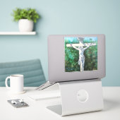 Kreuzigung Auferstehung Aufkleber (Laptop auf Schreibtisch)