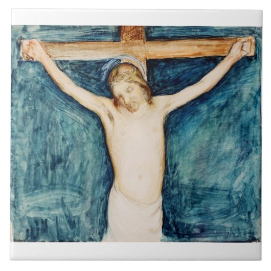 Kreuzigung aus dem Altarpiece in der Kirche Fliese (Vorderseite)
