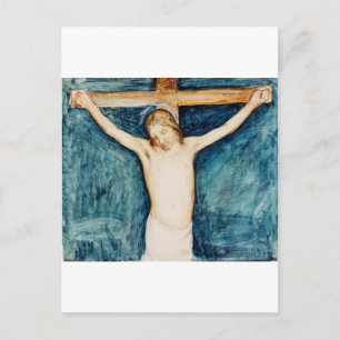 Kreuzigung aus dem Altarpiece in der Kirche Postkarte
