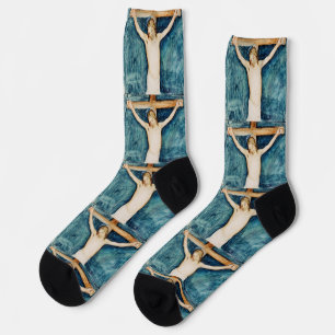 Kreuzigung aus dem Altarpiece in der Kirche Socken
