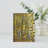 Kreuzigung Christi, Limoges, 13. Jahrhundert Postkarte (Stehend Vorderseite)