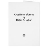 Kreuzigung der Jesus-Karte (Hinten)