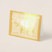 Kreuzigung der Renaissance durch den Christus-Gold Folienkarte (Vorderseite)