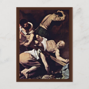 Kreuzigung des Hl. Petrus von Michelangelo Merisi Postkarte