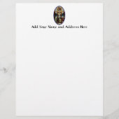 Kreuzigung des Jesus-Buntglasfensters Briefkopf (Vorderseite)