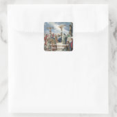 Kreuzigung durch Carl Bloch Quadratischer Aufkleber (Tasche)
