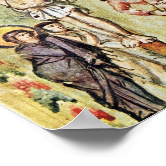 Kreuzigung durch Meister des Rabula-Evangeliums (B Poster (Ecke)