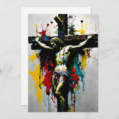 Kreuzigung Jesu Christi Feiertagskarte (Vorne/Hinten)