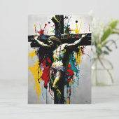 Kreuzigung Jesu Christi Feiertagskarte (Stehend Vorderseite)