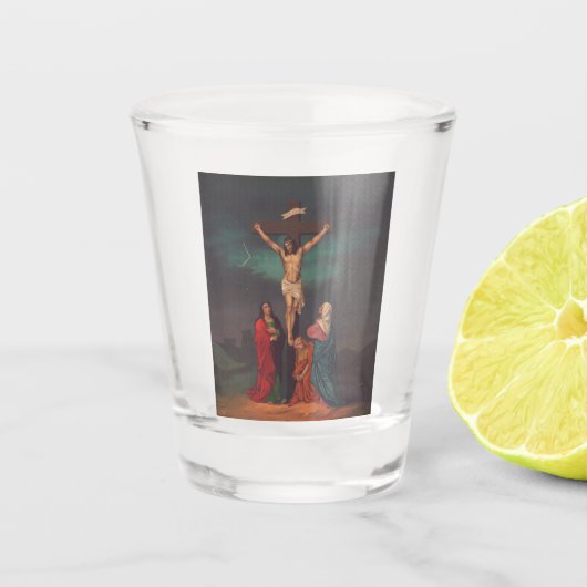 Kreuzigung Jesu Christi Schnapsglas (Vorderseite)