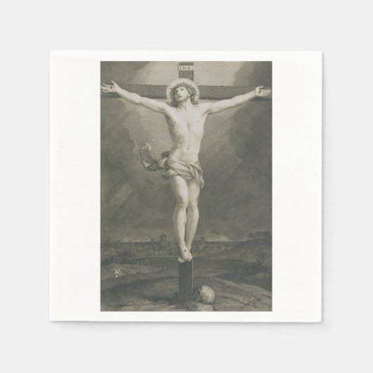 Kreuzigung Jesu Christi Serviette (Vorderseite)