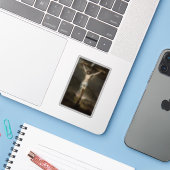 Kreuzigung Jesu Vinyl Decal Aufkleber (Laptop mit iPhone)