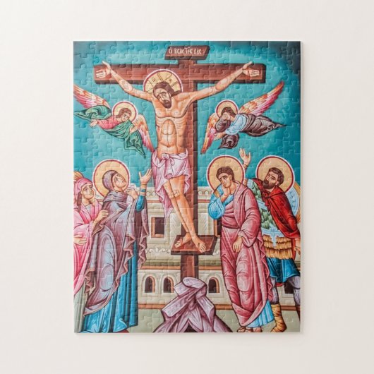 Kreuzigung Jesus Christus Orthodox Christliches Sy Puzzle (Vertikal)