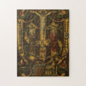 Kreuzigung Jesus religiöse Vintage mittelalterlich Puzzle (Vertikal)