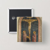Kreuzigung mit der Jungfrau, SS. John das Evangeli Button (Vorne & Hinten)
